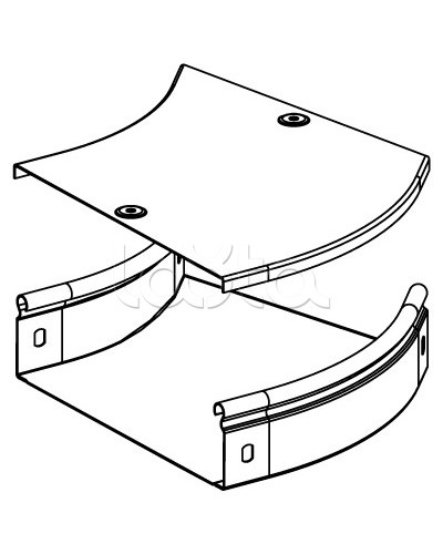 Угол CPO 45 горизонтальный 45° 100х50 DKC 36062 в Старом Осколе Аксессуары для лотков Pintop.ru