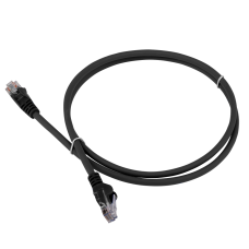 Патч-корд LANMASTER LSZH UTP кат.5e, 0.3 м, черный LANMASTER LAN-PC45/U5E-0.3-BK