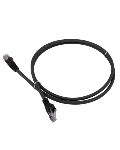 Патч-корд LANMASTER LSZH UTP кат.5e, 0.3 м, черный LANMASTER LAN-PC45/U5E-0.3-BK в Старом Осколе Патчкорды (медные) Pintop.ru